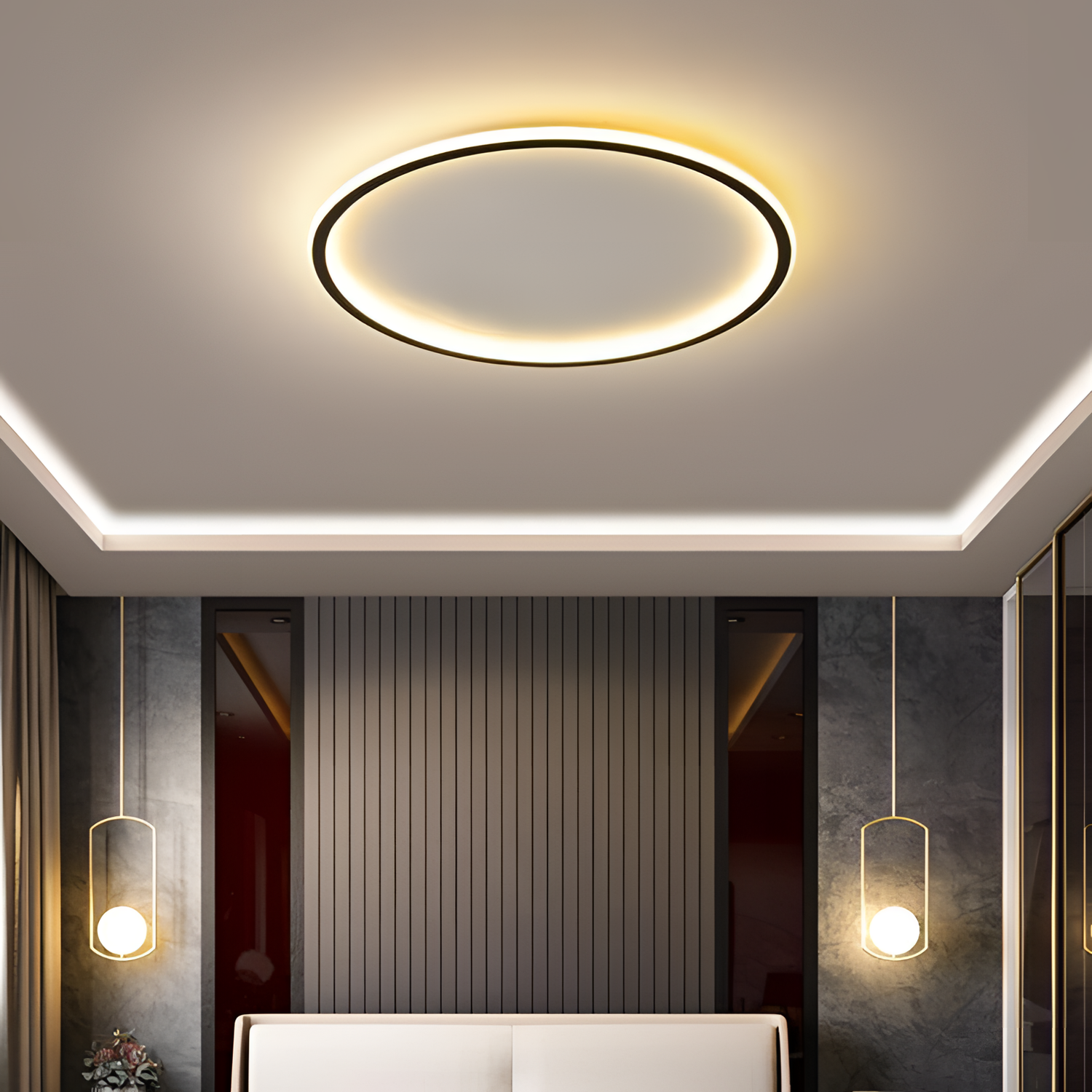 Simple Luxurious Semi-Flush Mount Ceiling Light | Lighting | NordicAbode.com