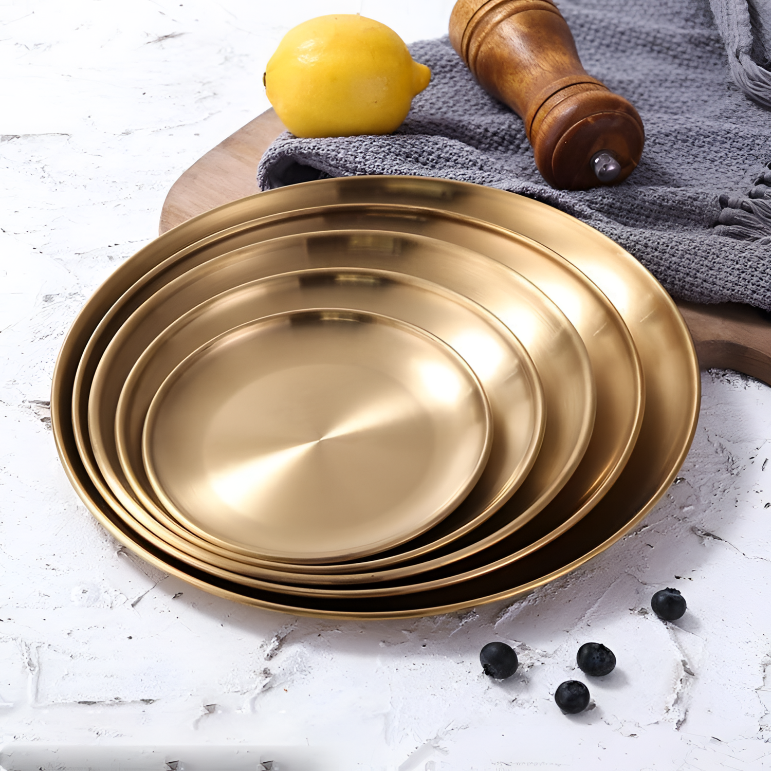 Midas Elegant Gold Plate | Dinnerware | NordicAbode.com