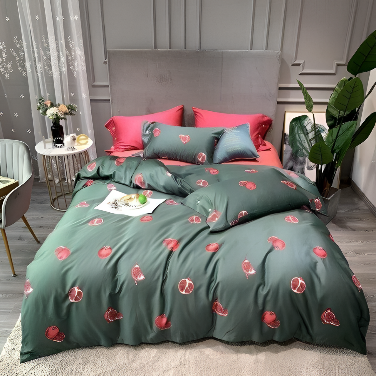 Pomme Modern Toile Duvet Cover Set | Bedding | NordicAbode.com