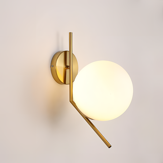 White Glass Ball Wall Light - White | Lighting | NordicAbode.com