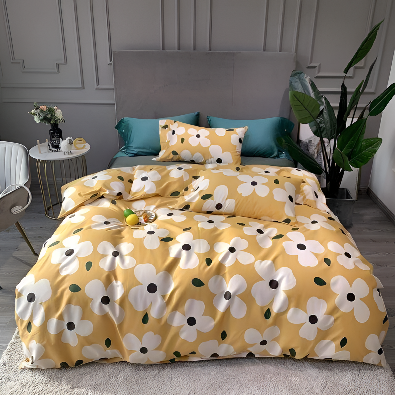 Sunflower Mist Duvet Set | Bedding | NordicAbode.com