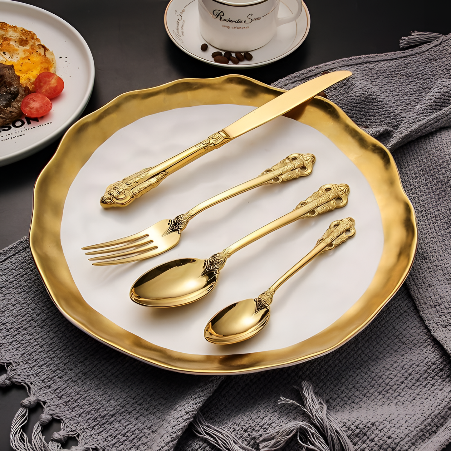 Luxury Elegant Gold & Silver Flatware Set | Tableware | NordicAbode.com