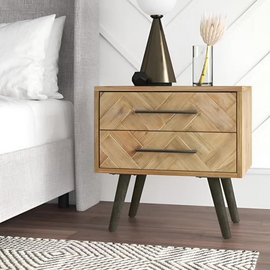 Analeah Modern Wood Nightstand | Nightstands | NordicAbode.com