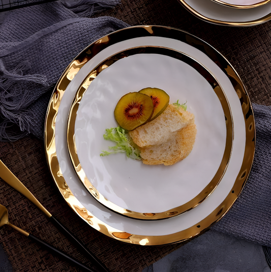 Pearl Gilded Pearl Plate | Tableware | NordicAbode.com