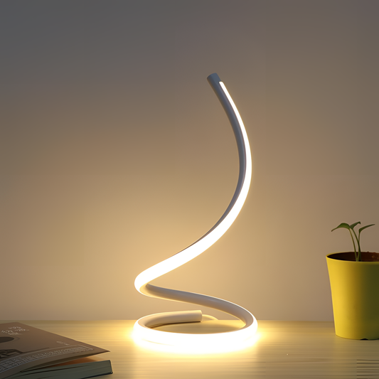 Sansa Spiral Desk Lamp - Dimmable Design | Lighting | NordicAbode.com