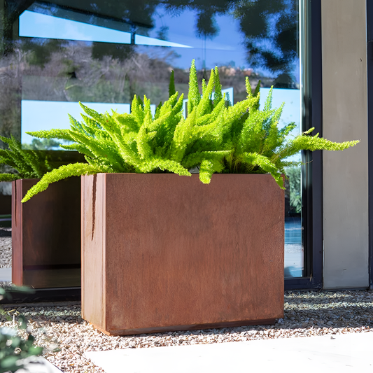 Veradek Rustic Corten Steel Planter Box | Planters | NordicAbode.com