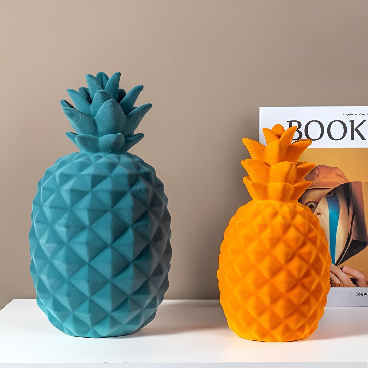 Textured Artisan Pineapple Statue Decor | Statues | NordicAbode.com