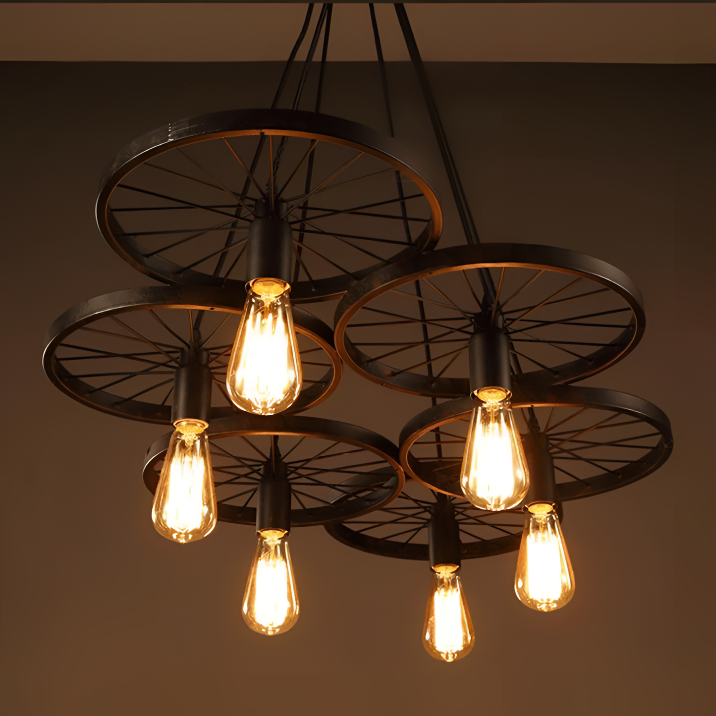 Hill Bike Wheel Chandelier | Lighting | NordicAbode.com