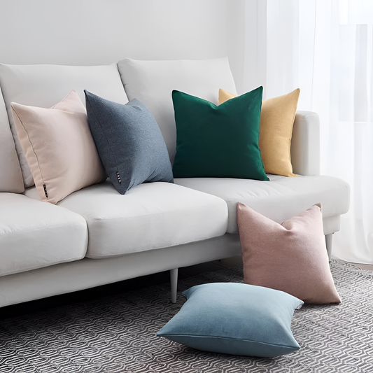 Nordic Colorful Twill Cushion Cover | Cushion Covers | NordicAbode.com