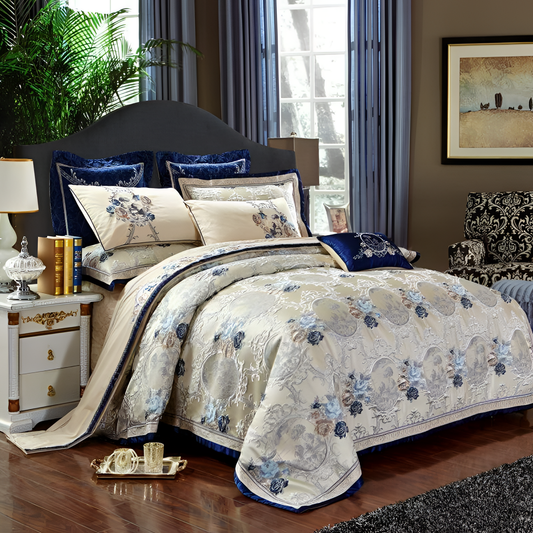 Oriental Luxurious Oriental Jacquard Bedding Set | Bedding | NordicAbode.com