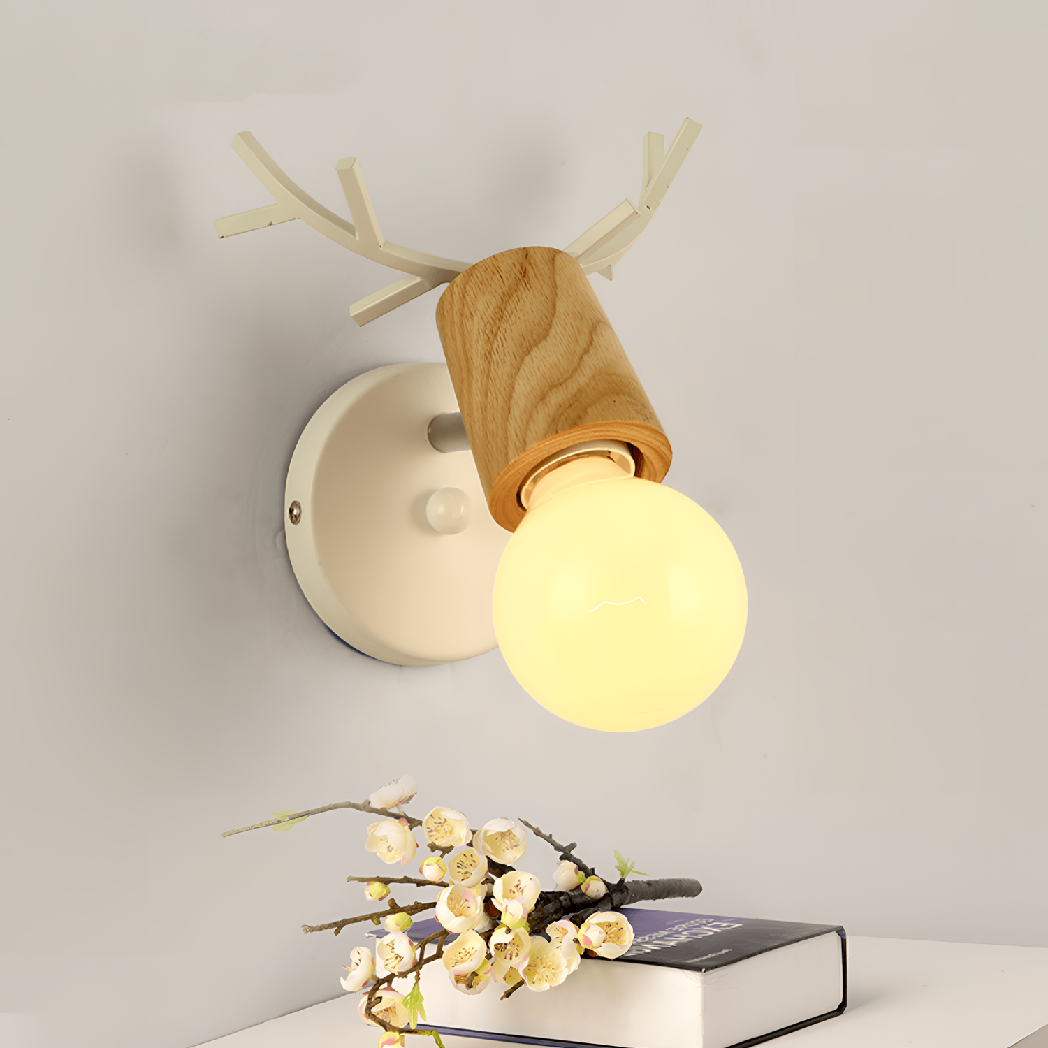 Antlers Nordic Wall Lamp with Antlers | Lighting | NordicAbode.com