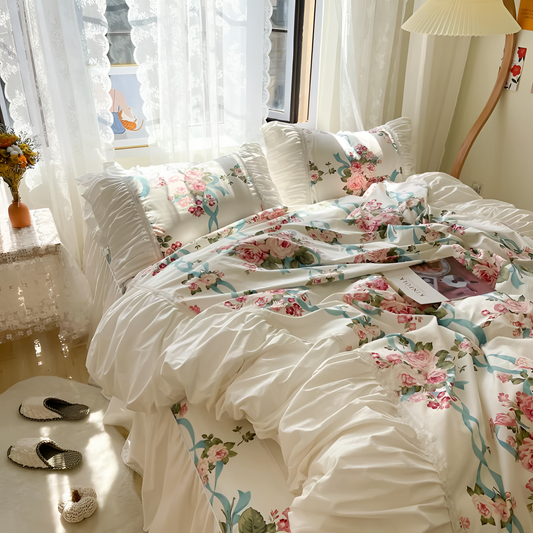 Vintage Luxury Floral Duvet Set | Bedding | NordicAbode.com