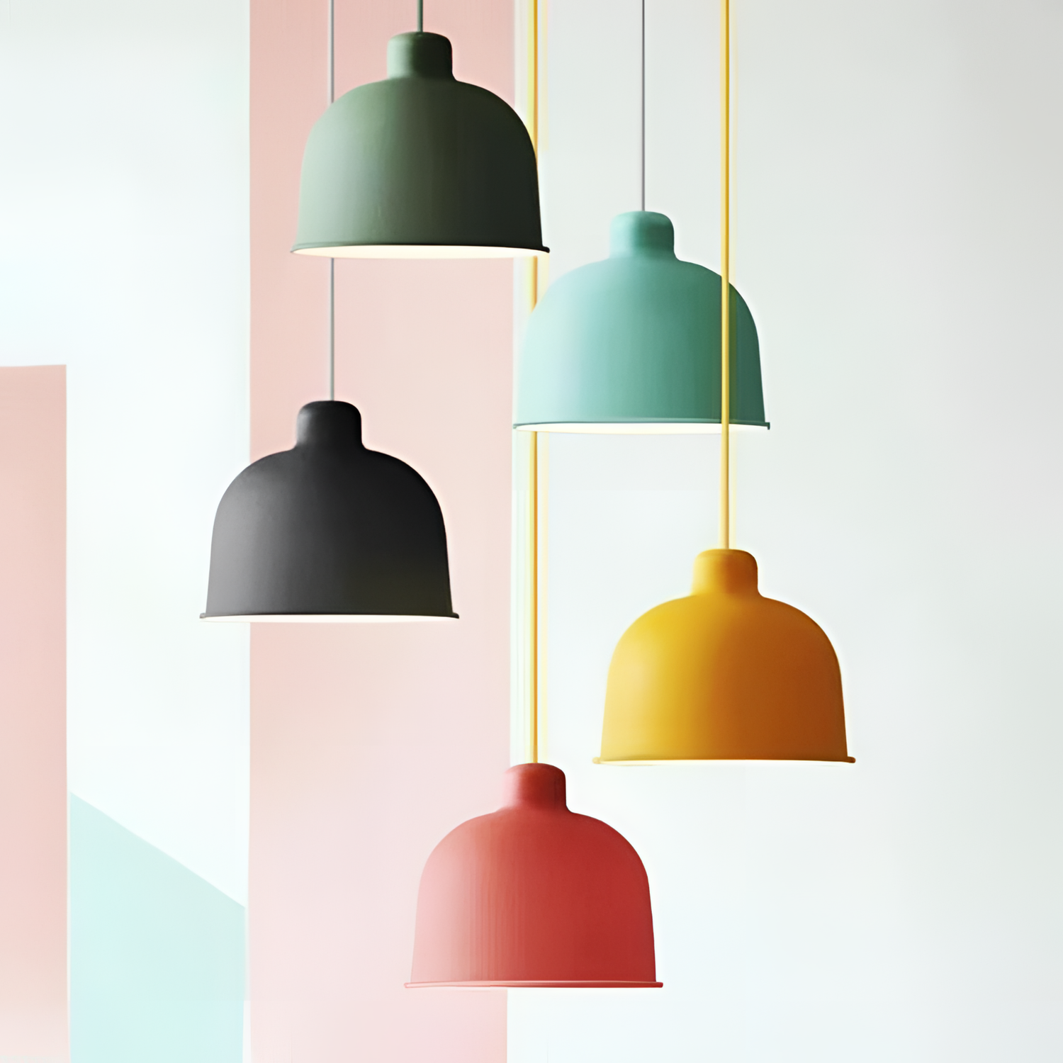 Bowl Macaron Hanging Pendant Light | Lighting | NordicAbode.com