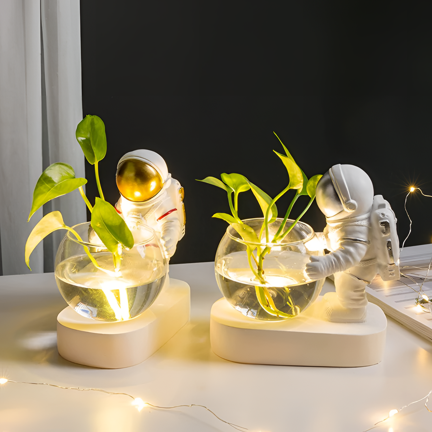 Astronaut LED Plant Holder - Home Decor | Garden | NordicAbode.com