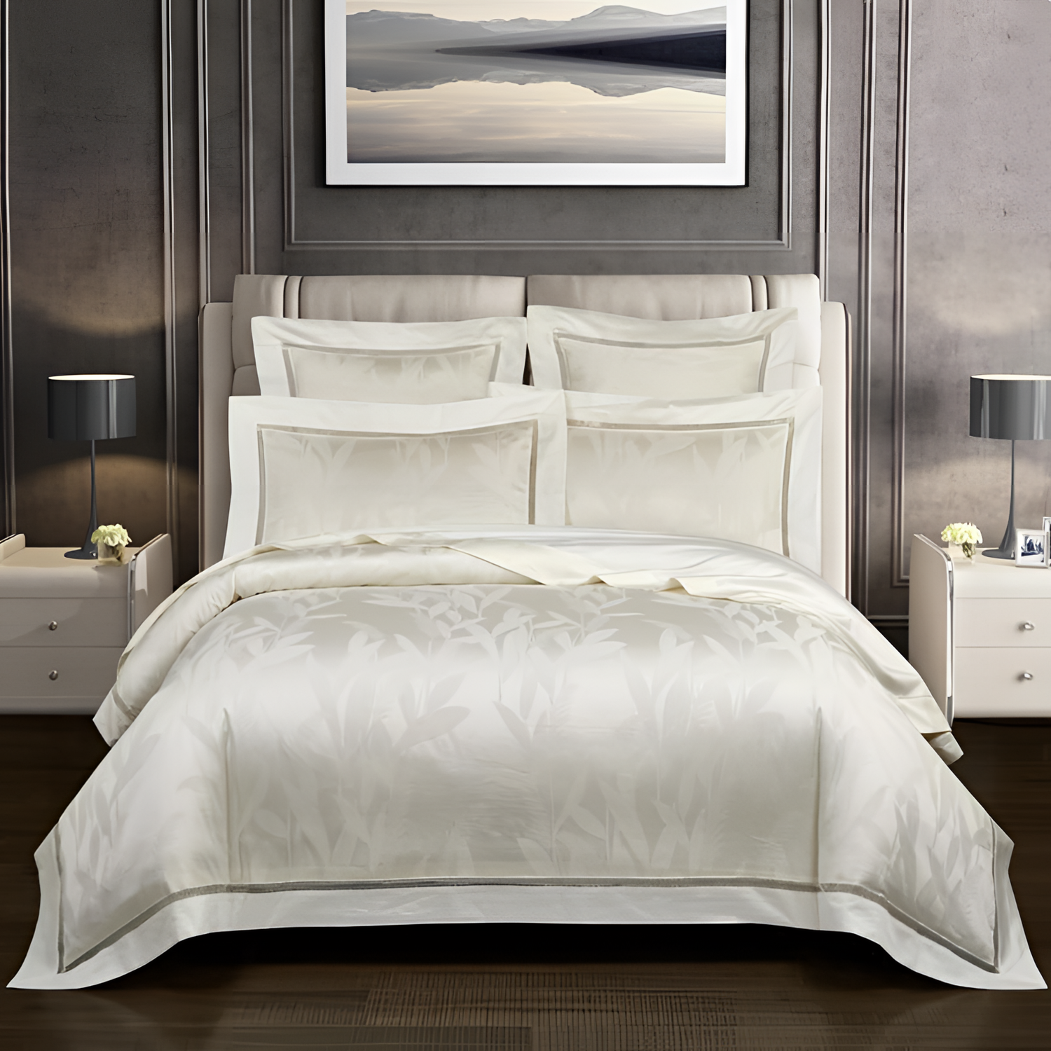 Hudson Minimalist Egyptian Cotton Duvet Set | Bedding | NordicAbode.com