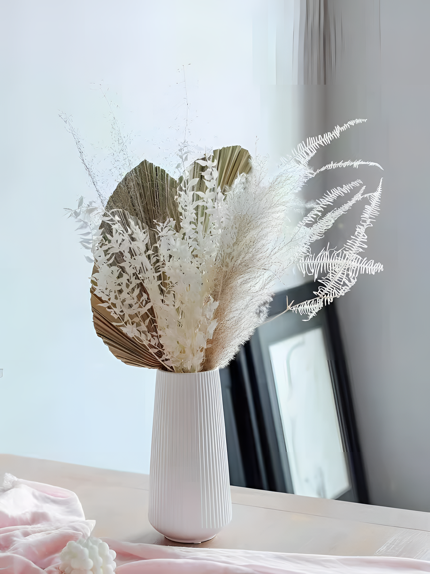 Palm Tropical Dried Flower Bouquet | Botanical | NordicAbode.com