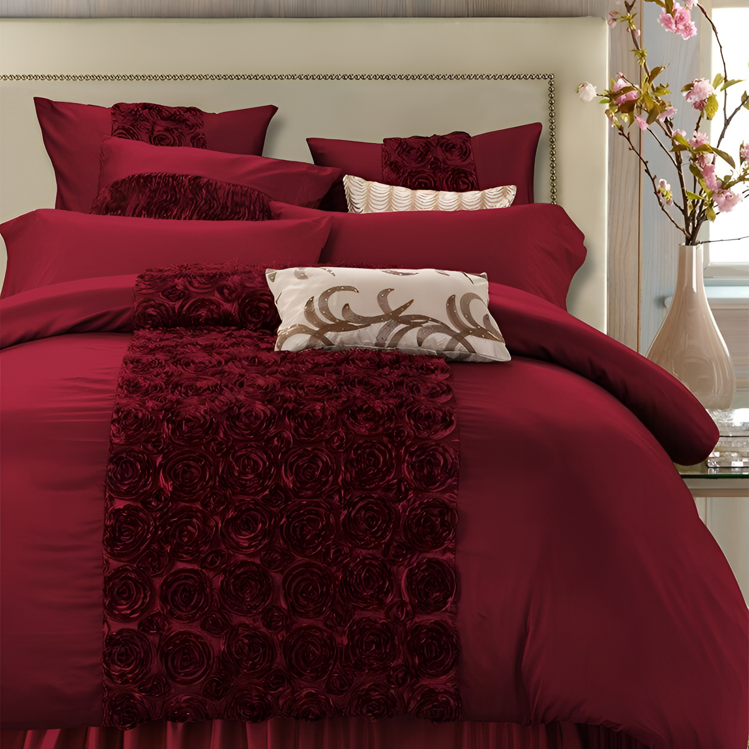 Murlen Luxury Satin Cotton Duvet Set | Bedding | NordicAbode.com