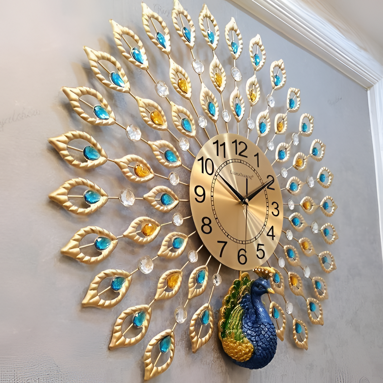 Tiboy 3D Peacock Wall Clock - Luxury | Wall Clocks | NordicAbode.com