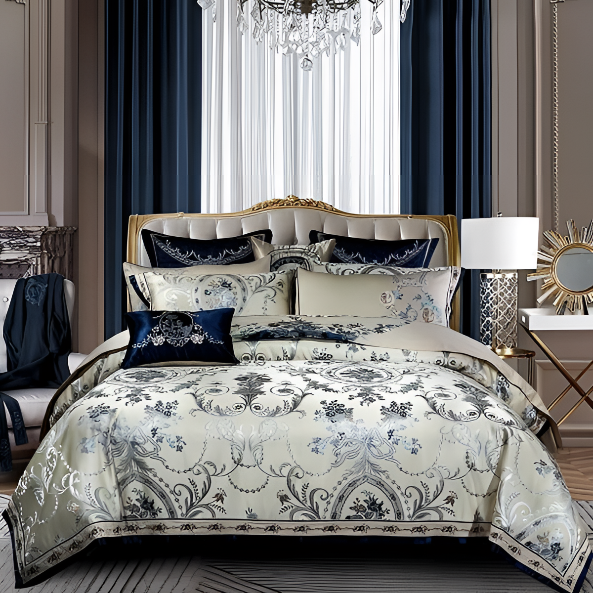 Allemar Luxury Silk Cotton Duvet Set | Bedding | NordicAbode.com