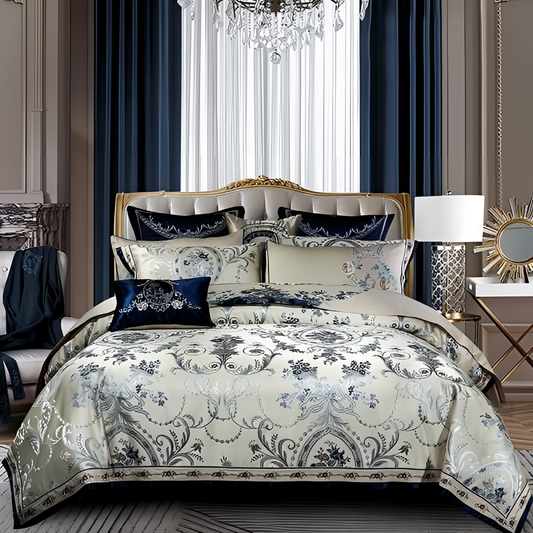 Allemar Luxury Silk Cotton Duvet Set | Bedding | NordicAbode.com