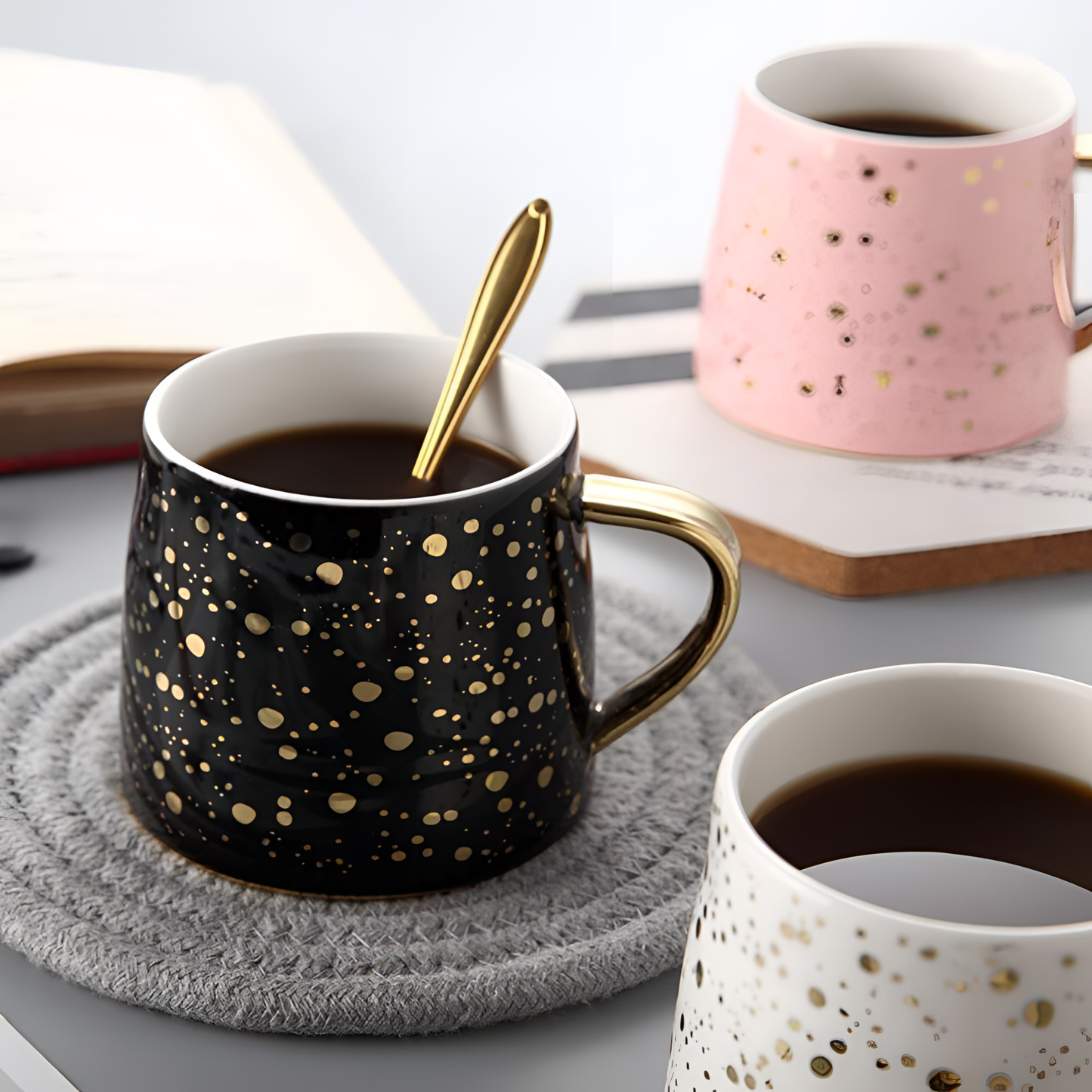 Spotless Gold Spot Mug | Mugs | NordicAbode.com