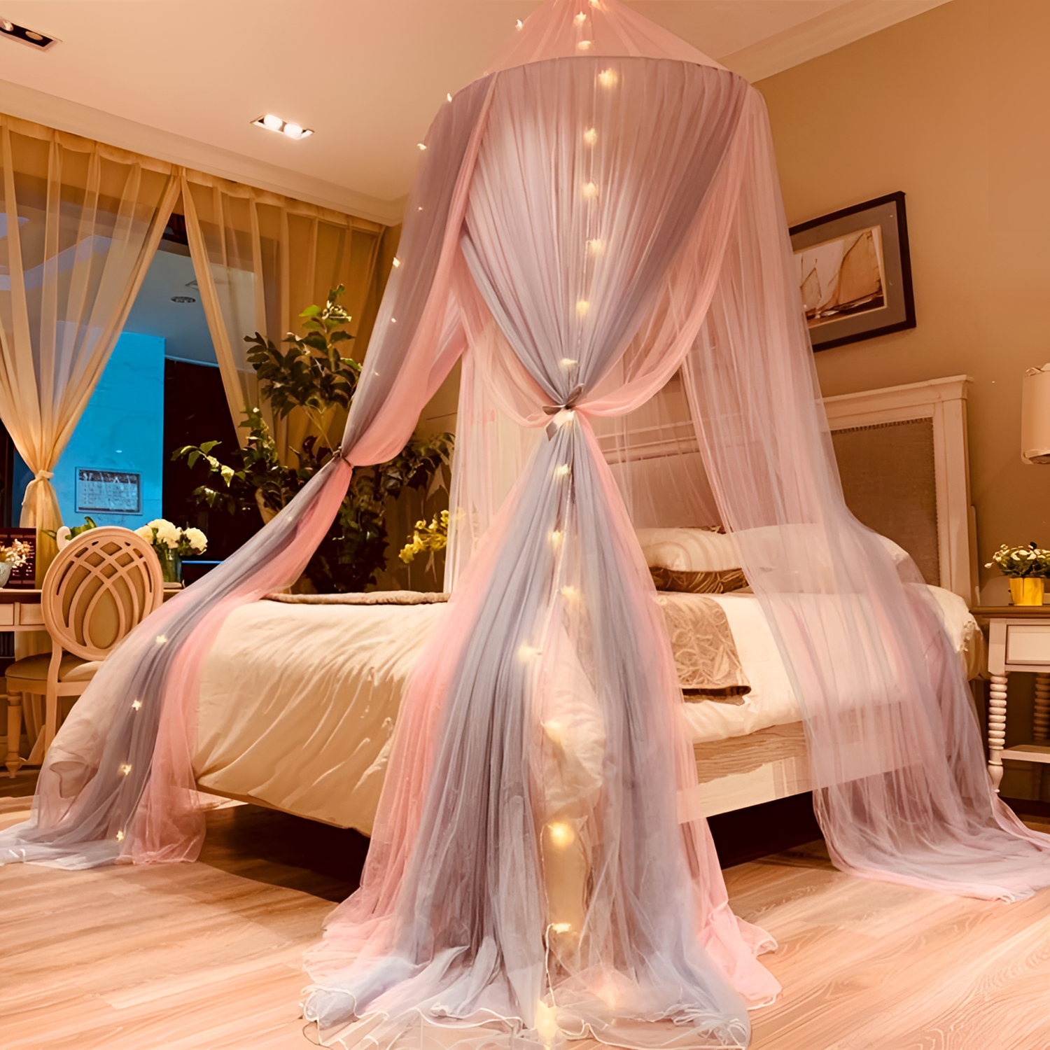 Three Romantic Round Dome Bed Canopy | Canopies | NordicAbode.com