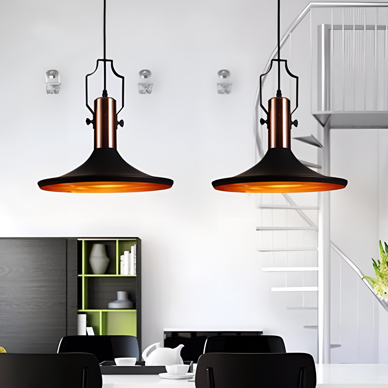 Retro Black Pendant Light | Lighting | NordicAbode.com