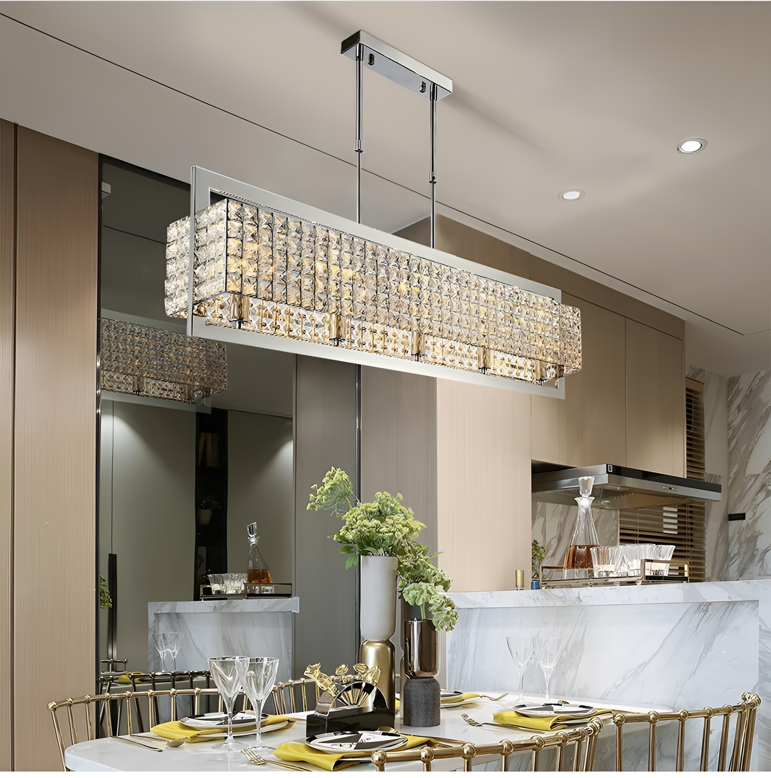 Crystal Luxurious Crystal Confinement Chandelier | Lighting | NordicAbode.com