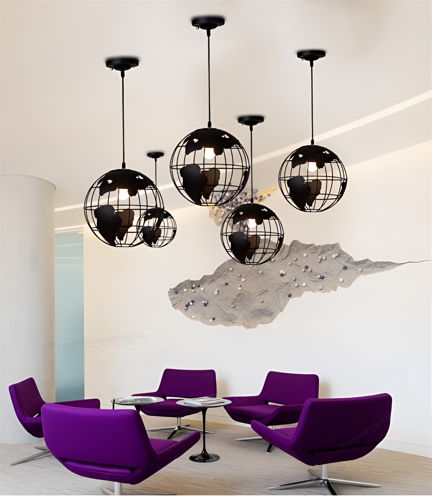 Modern World Globe Hanging Light | Lighting | NordicAbode.com