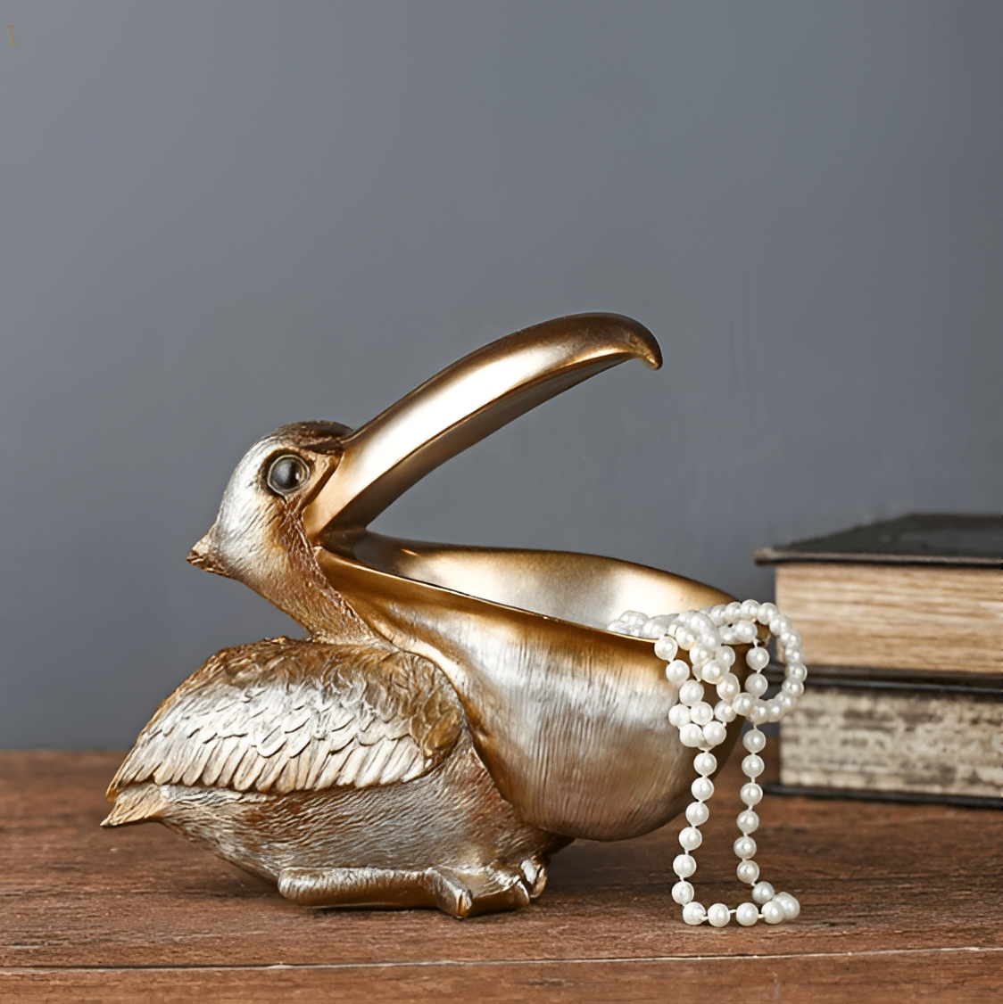 Golden Pelican Key Storage Ornament | Ornaments | NordicAbode.com