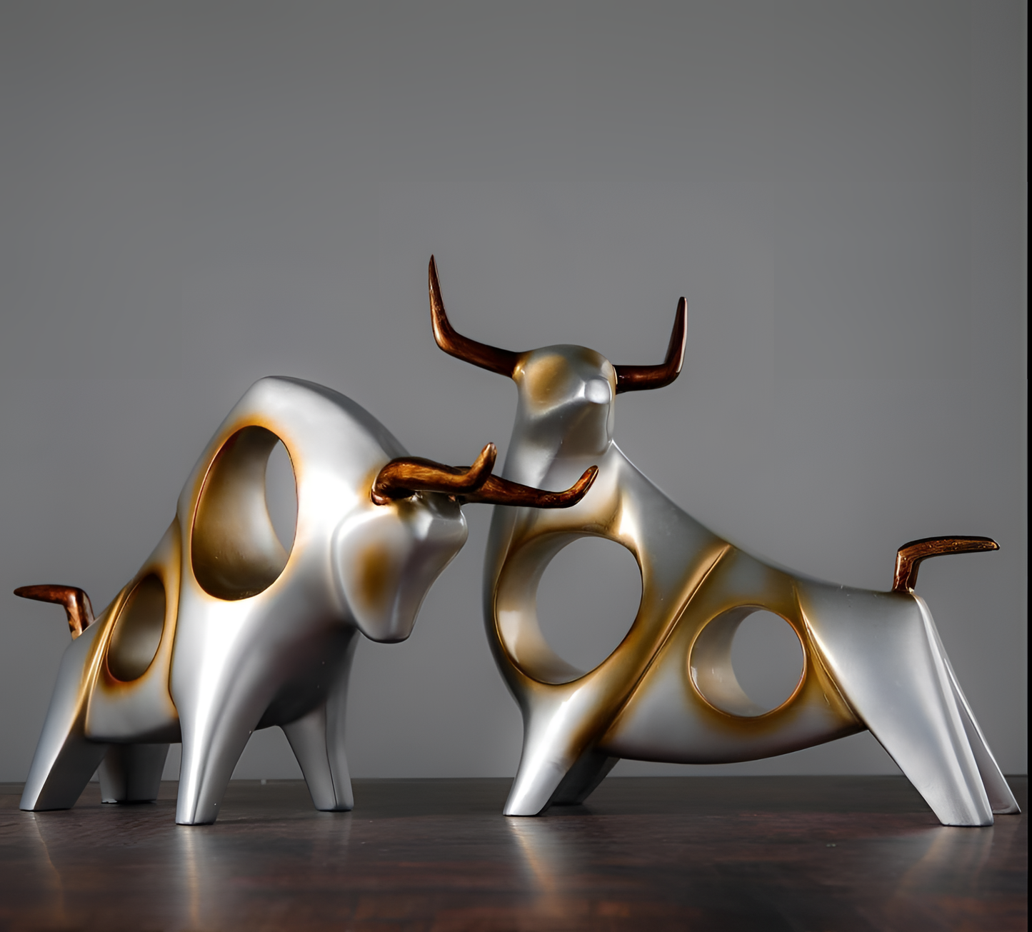 Sculpted Elegant Cattle Figurine for Prosperity | Figurines | NordicAbode.com