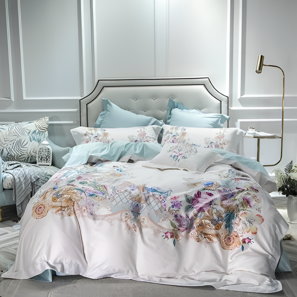 Patterned Luxury Egyptian Cotton Duvet Set | Bedding | NordicAbode.com