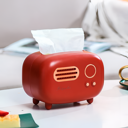 Retro Radio Tissue Box Decor | Home Accessories | NordicAbode.com