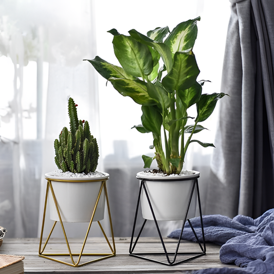 Geometric Ceramic Planter | Planters | NordicAbode.com