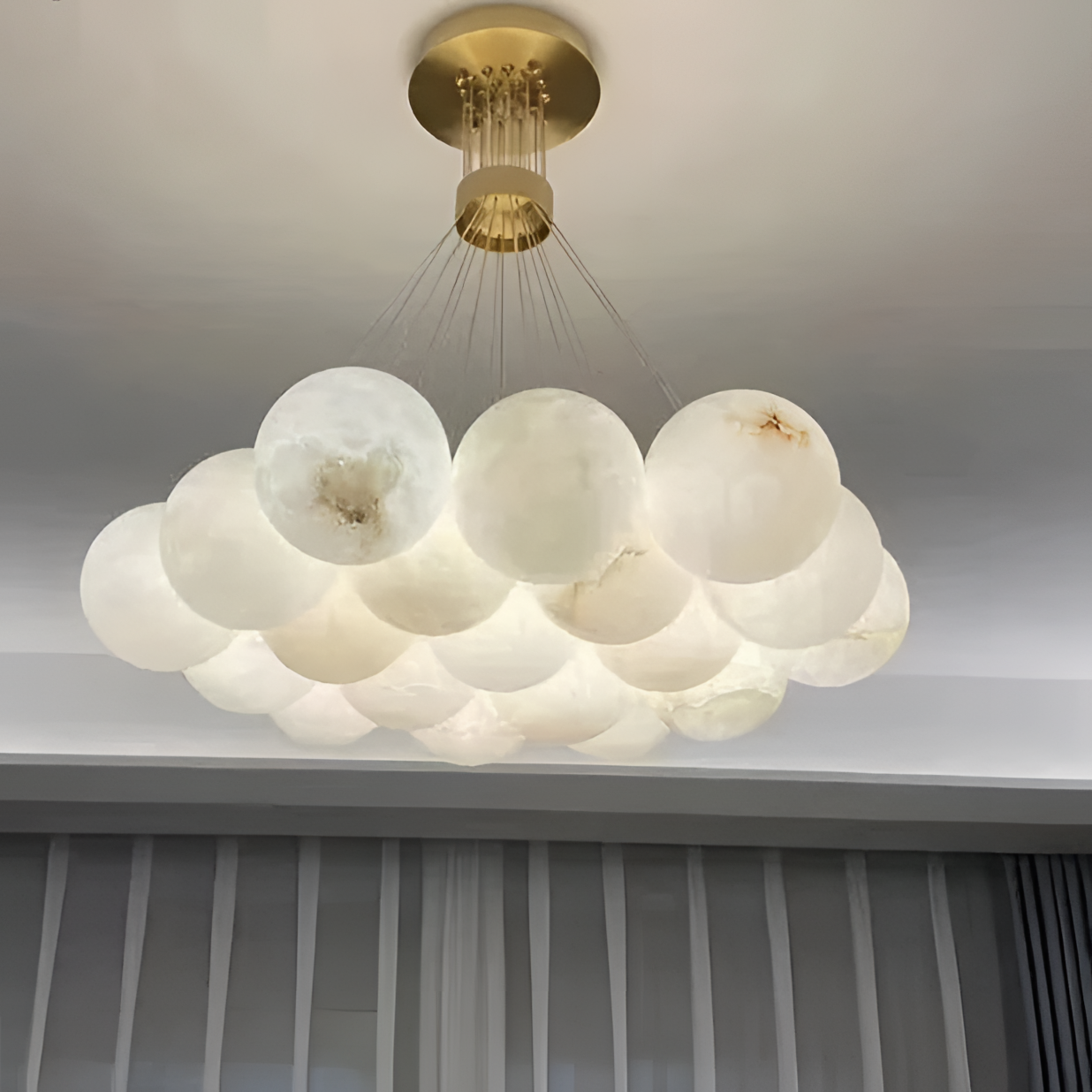 Ora Cloud Alabaster Chandelier