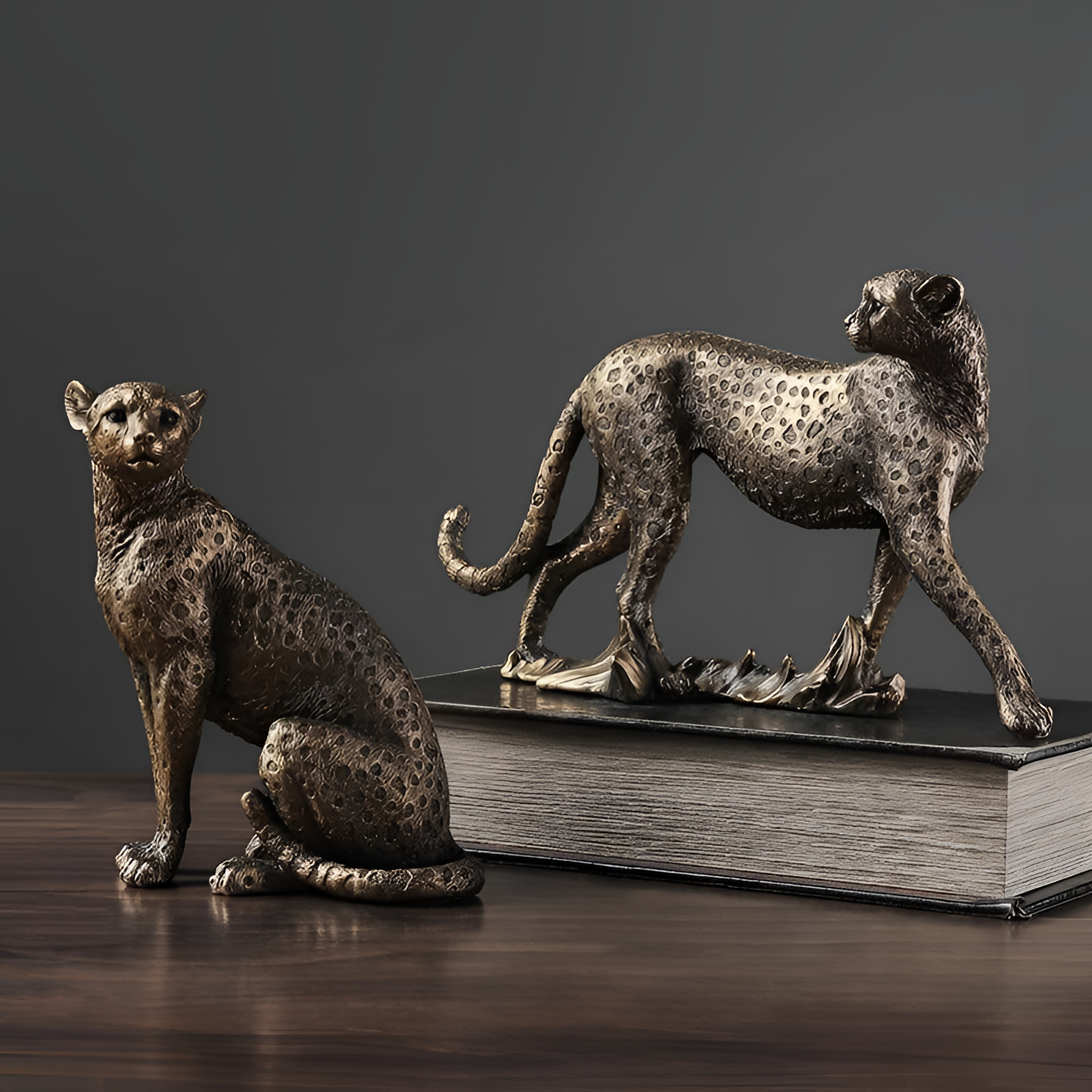 African Leopard Figurine - Home Decor | Figurines | NordicAbode.com