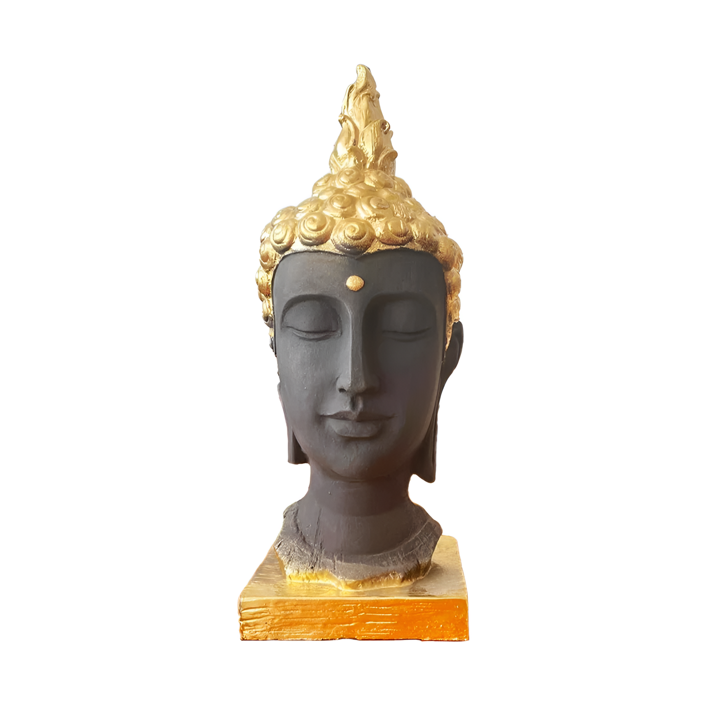 Golden Headed Buddha Sculpture