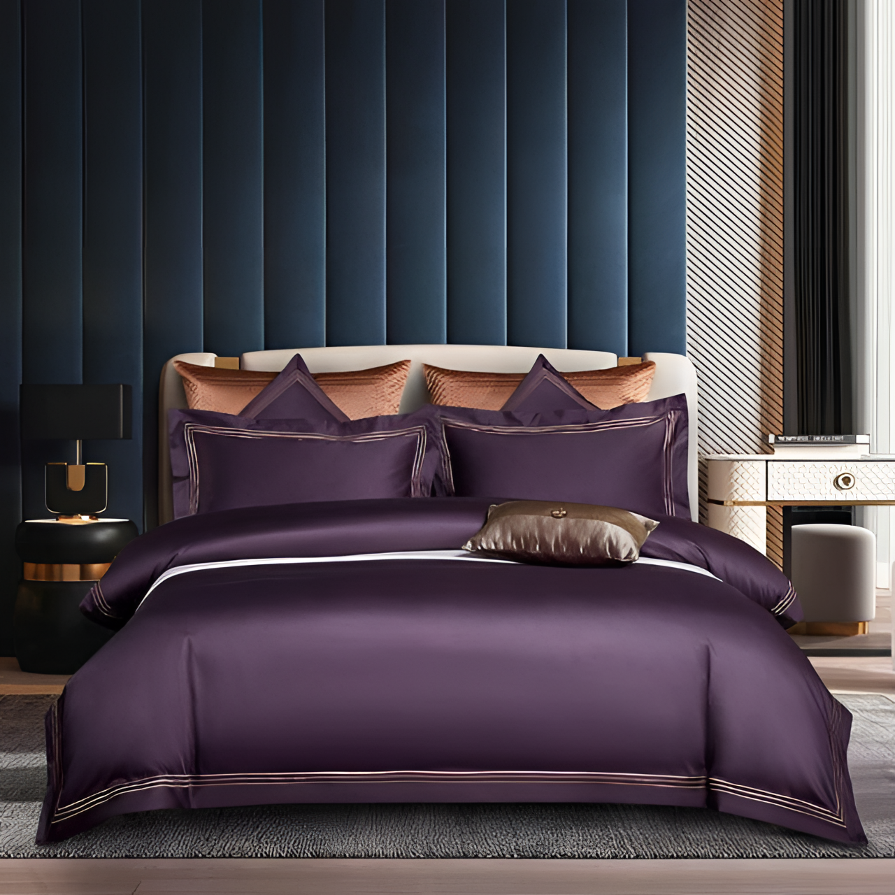 Majestic Aubergine Duvet Cover Set | Bedding | NordicAbode.com