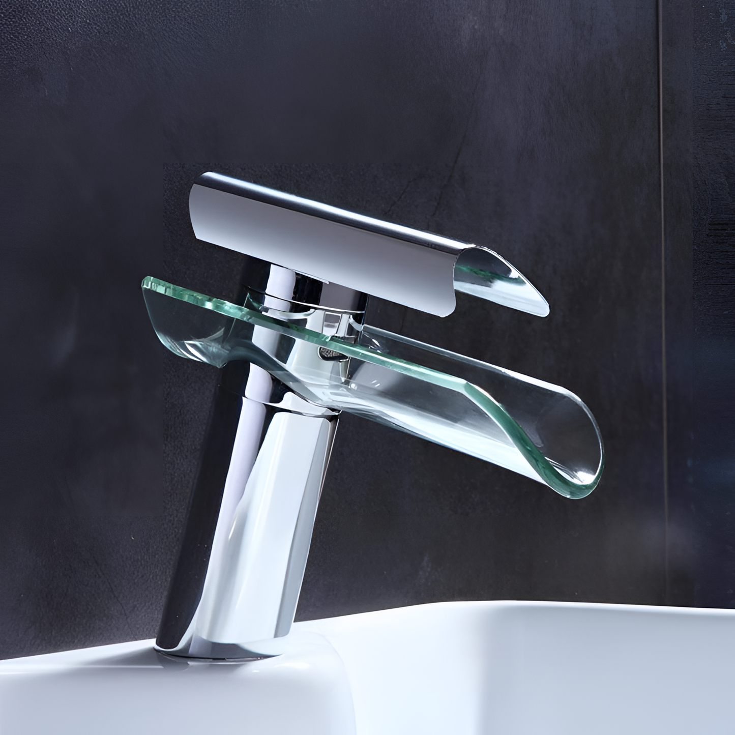 Minimalist Graceful Waterfall Faucet | Bathroom Fixtures | NordicAbode.com