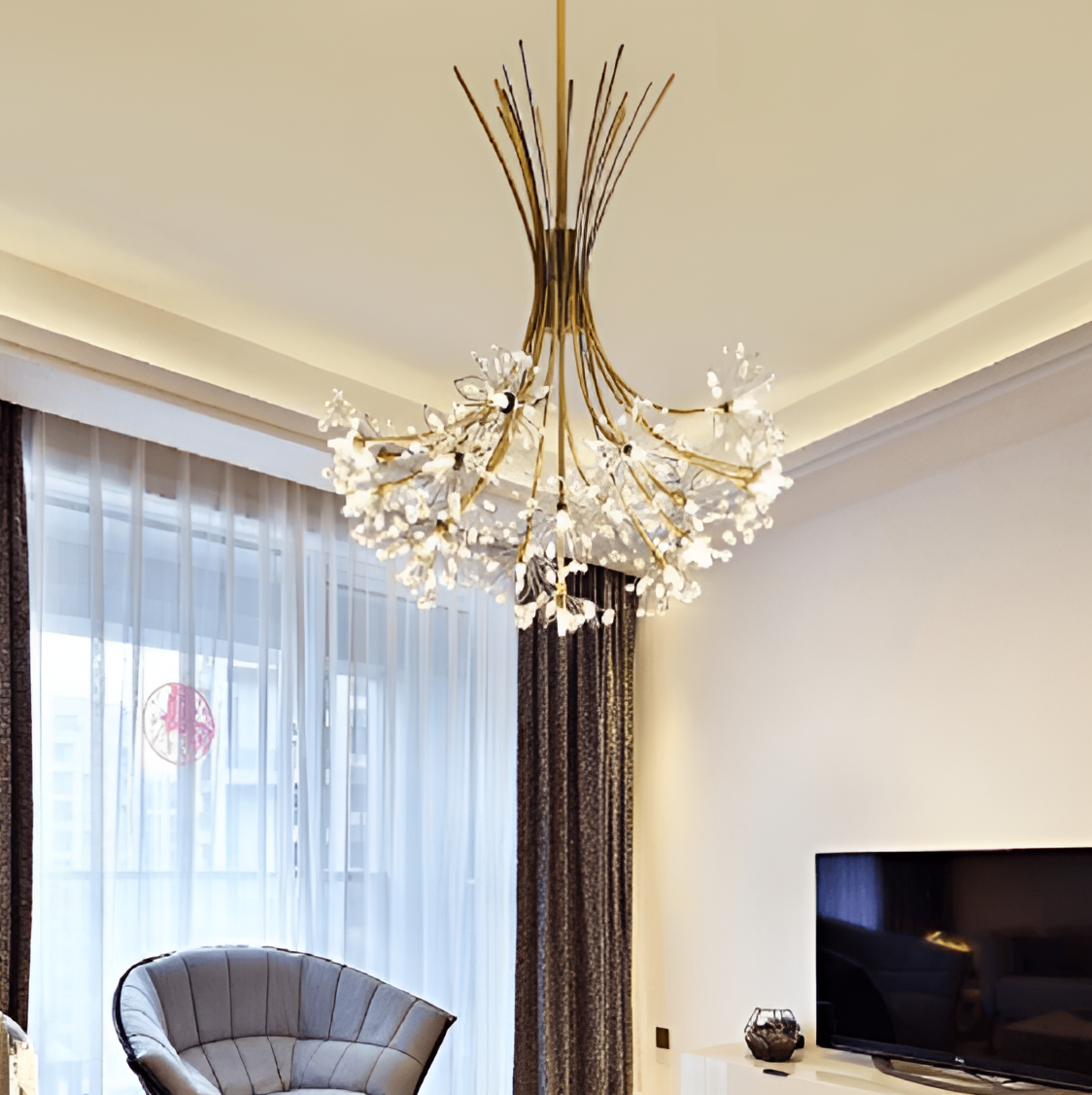 Crystal Chandelier Bouquet | Lighting | NordicAbode.com