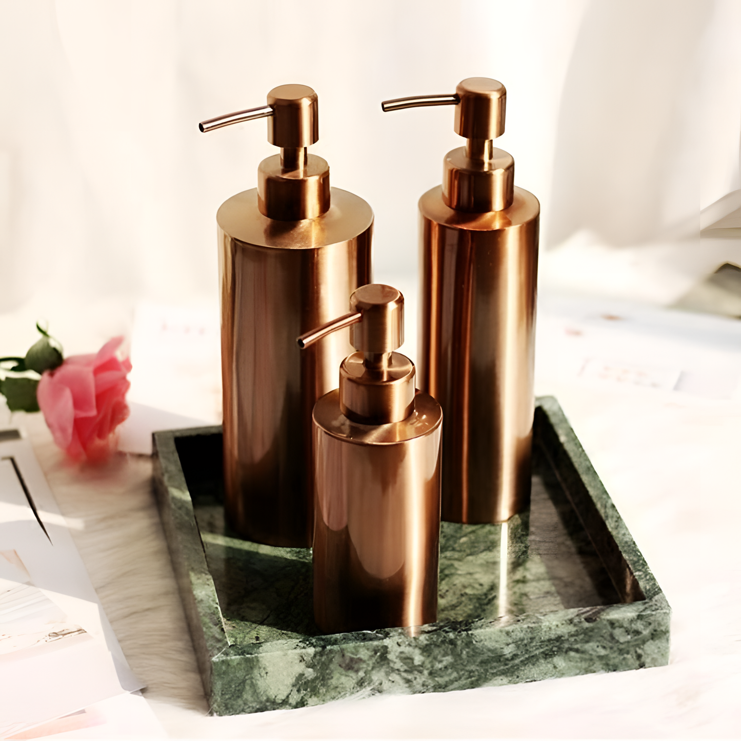 Metal Aluminum Bath Liquid Holder | Bathroom | NordicAbode.com