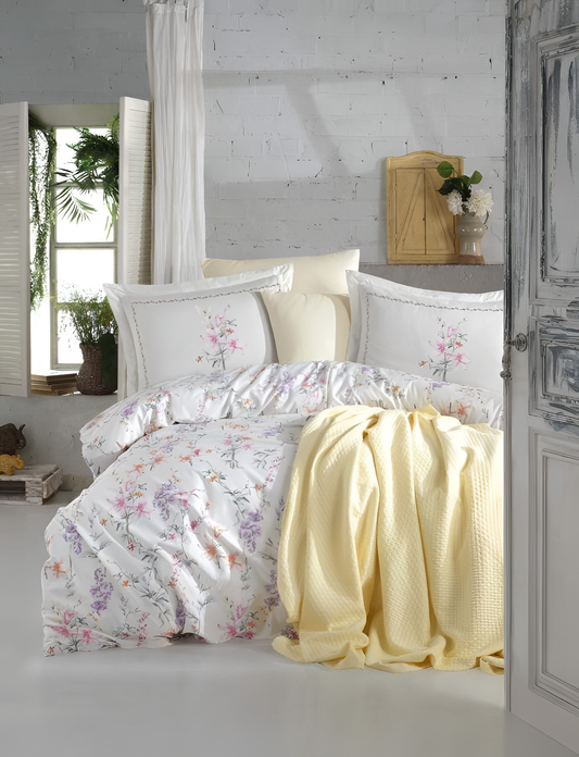 Jasmine Turkish Jasmine Sari Linen Set | Bedding | NordicAbode.com