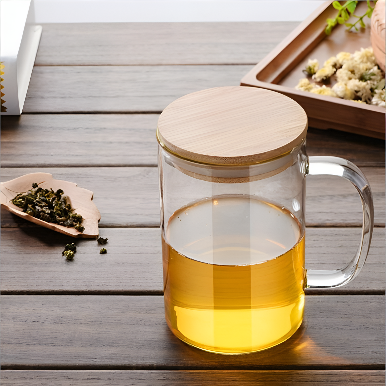 Tea Wooden Covered Tea Mug | Drinkware | NordicAbode.com