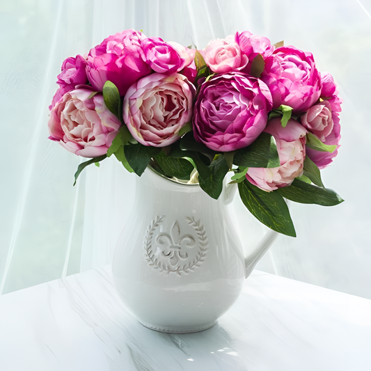 Peony Camellia Bouquet - Artificial Flowers | Artificial Flowers | NordicAbode.com