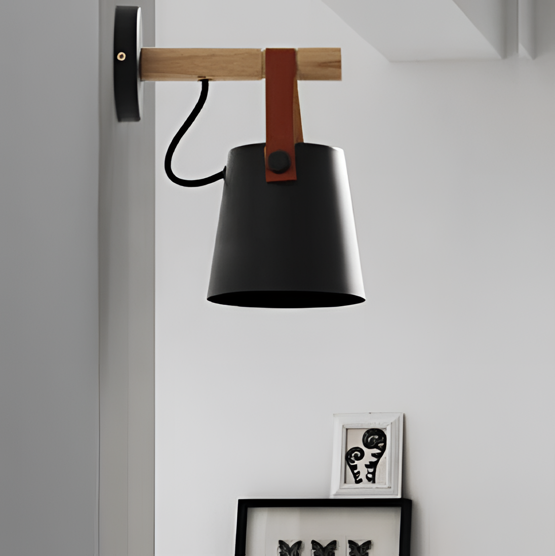 Wooden Nordic Hanging Wall Lamp Lantern | Lighting | NordicAbode.com