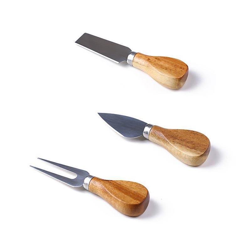 Tiny Wooden Handle Cheese Knives