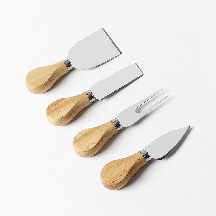 Tiny Wooden Handle Cheese Knives