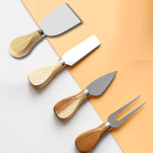 Tiny Wooden Handle Cheese Knives