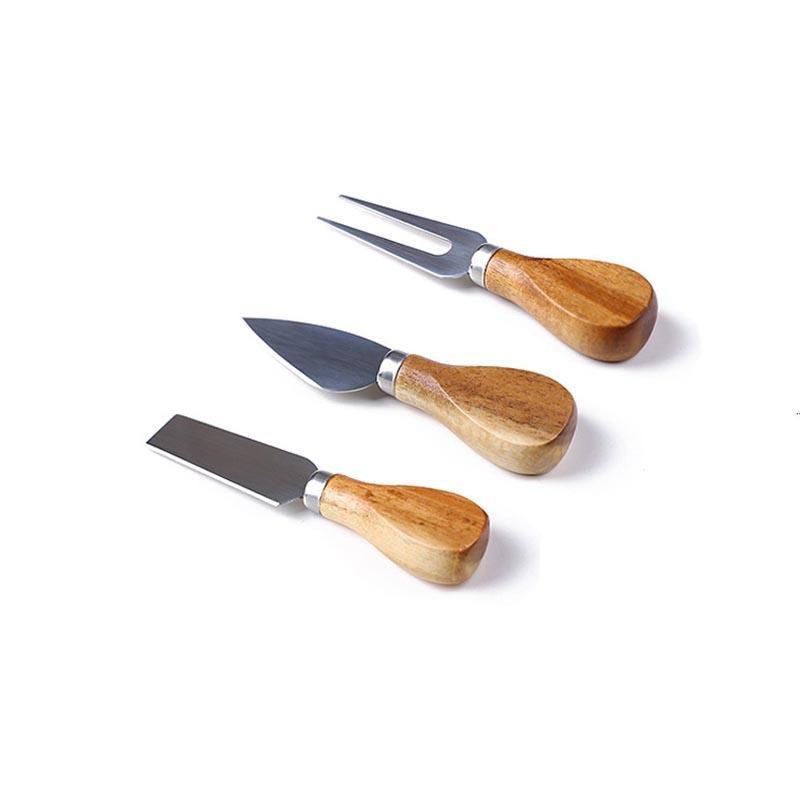 Tiny Wooden Handle Cheese Knives