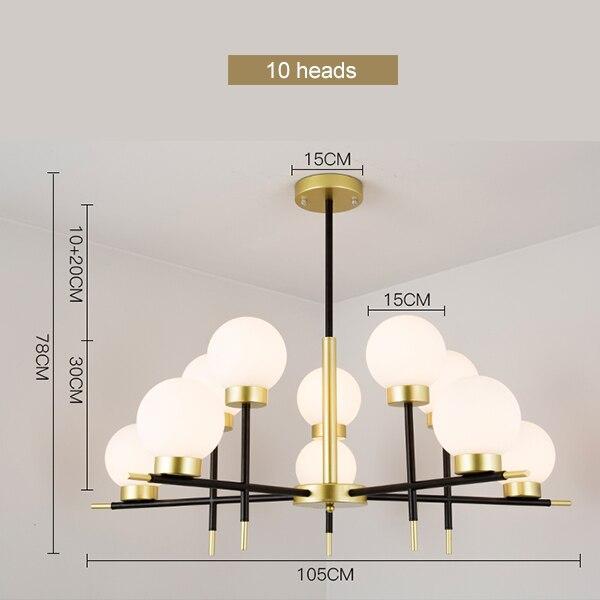 Modern Art Deco Chandelier - Nordic Side - 